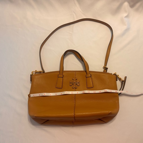 Tory Burch Tan Leather Satchel with Structured Design - Picture 4 of 7